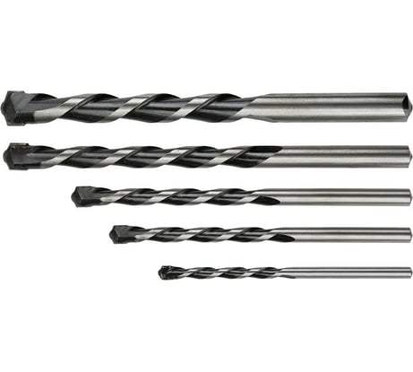 Набор сверл по бетону 4-10 мм с твердосплавными напайками 5 шт. GRAPHITE 57H350