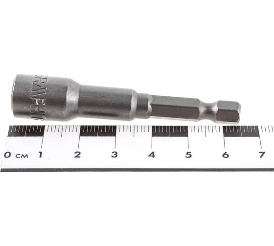 Насадка магнитная 8х65 мм 1/4" GRAPHITE 57H992