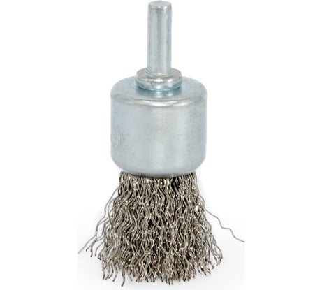 Щетка кистевая с хвостовиком волнистая 30x25x0.3 мм, INOX ПрофТим ЕА3025-IN-03