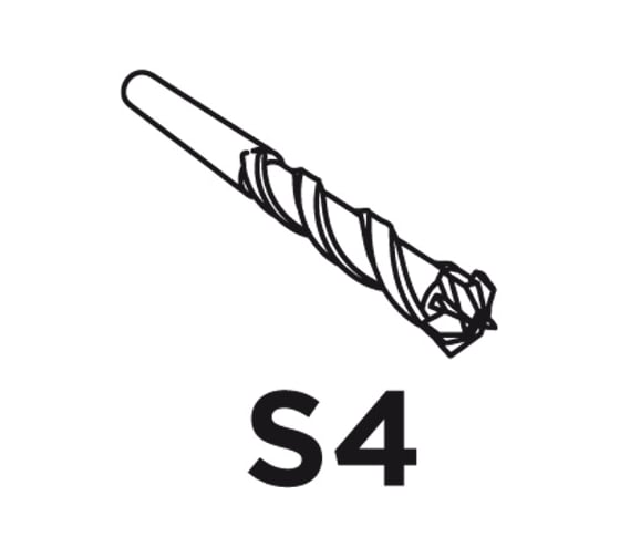 Бур по бетону SDS Plus 6x110 мм S4 VERTO 60H622