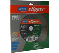 Алмазный диск для резки керамики Ceramic 230x25.4 мм NORTON 70184630187