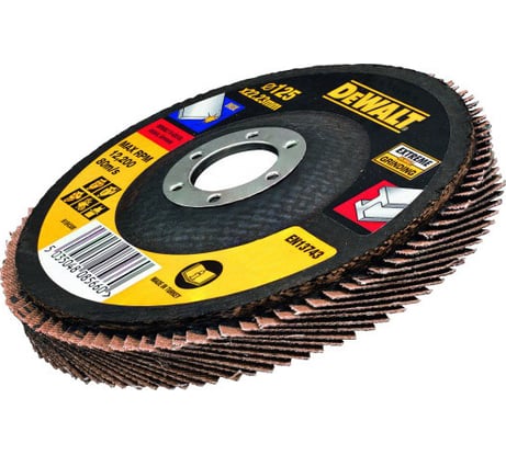 Диск лепестковый плоский (125х22.2 мм; К40) DeWALT DT30602