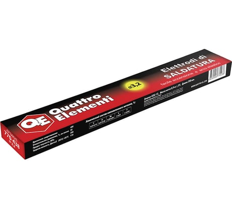 Электрод сварочный рутиловый (3.2 мм; 0.9 кг) QUATTRO ELEMENTI 770-438