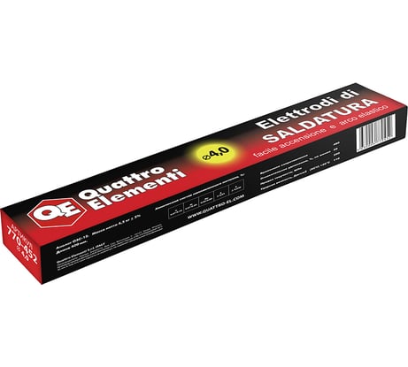 Электрод сварочный рутиловый (4 мм; 4.5 кг) QUATTRO ELEMENTI 770-452