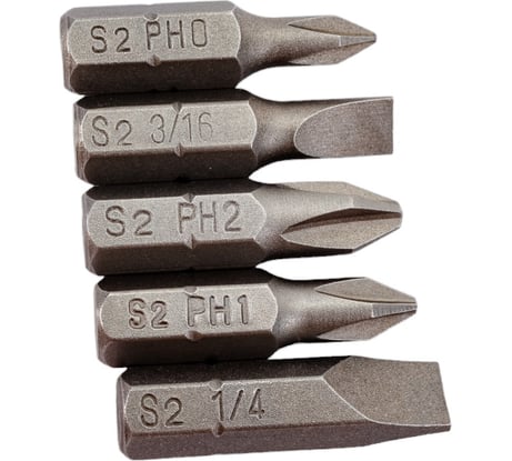 Набор бит повышенной прочности 25 мм 5шт. TRUPER 17780