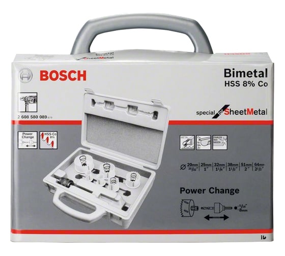 Набор коронок Sheet Metal из 9 шт. Bosch 2.608.580.089