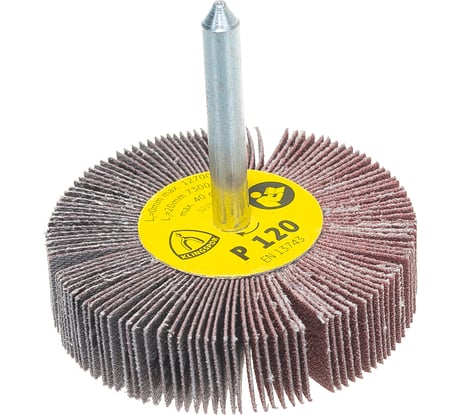 Круг шлифовальный лепестковый на шпильке (60х15 мм; 6 мм; Р120) KLINGSPOR 13018