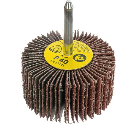 Круг шлифовальный лепестковый на шпильке (60х30 мм; 6 мм; Р40) KLINGSPOR 13050