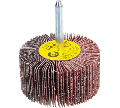 Круг шлифовальный лепестковый на шпильке (60х30 мм; 6 мм; Р80) KLINGSPOR 13052