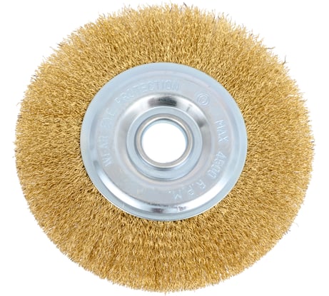 Щетка-крацовка дисковая для УШМ, латунированная витая проволока, 150х22.2 мм Toolberg 2302003 Лк-00003860