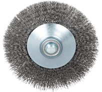 Щетка-крацовка коническая для УШМ, стальная витая проволока, 125 мм, М14 Toolberg 2302032 Лк-00003872