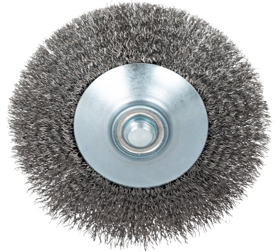 Щетка-крацовка коническая для УШМ, стальная витая проволока, 125 мм, М14 Toolberg 2302032 Лк-00003872 1