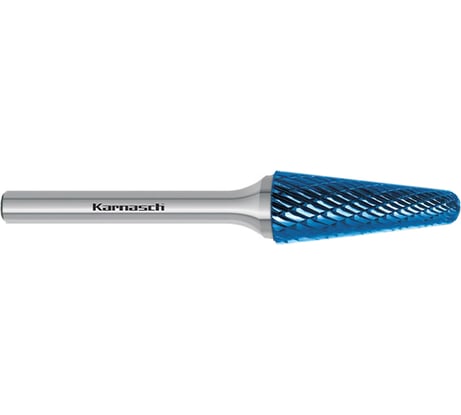 Бор-фреза твердосплавная форма L, конус с закругленной вершиной, 12х25x6х70 мм Karnasch 11.5081-047