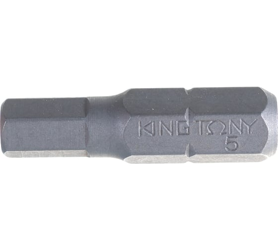 Вставка бита торцевая 1/4", HEX, 5 мм, L = 25 мм KING TONY 102505H