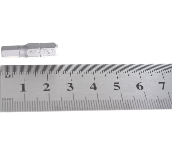 Вставка бита торцевая 1/4", HEX, 5 мм, L = 25 мм KING TONY 102505H