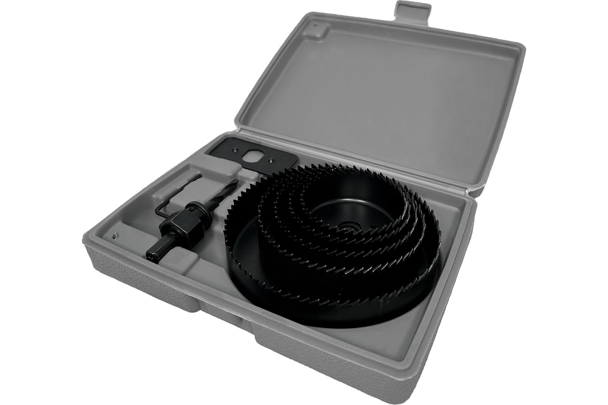 Набор кольцевых пил по дереву 64-127 мм, 8 предметов vertextools 0282-8 ...