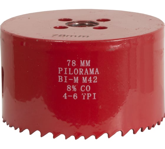 Коронка Bi-Metall 8% Cobalt 78 мм Pilorama 570078