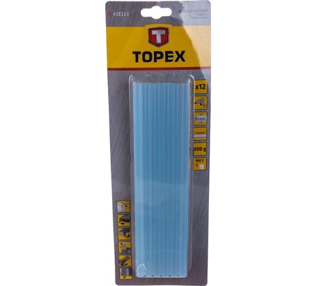 Стержни клеевые (11х250 мм; прозрачный; 12 шт.) TOPEX 42E113