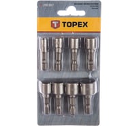 Набор головок 1/4" 5-13 мм 8 шт. TOPEX 39D387
