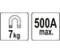 Сварочный магнитный заземляющий зажим 7 кг, 500А YATO YT-08625 4