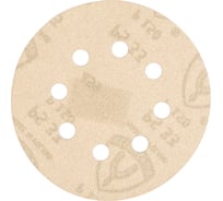 Круг шлифовальный на липучке для обработки красок, лаков и шпаклевок (125 мм; Р150; 8 отверстий) KLINGSPOR 150760