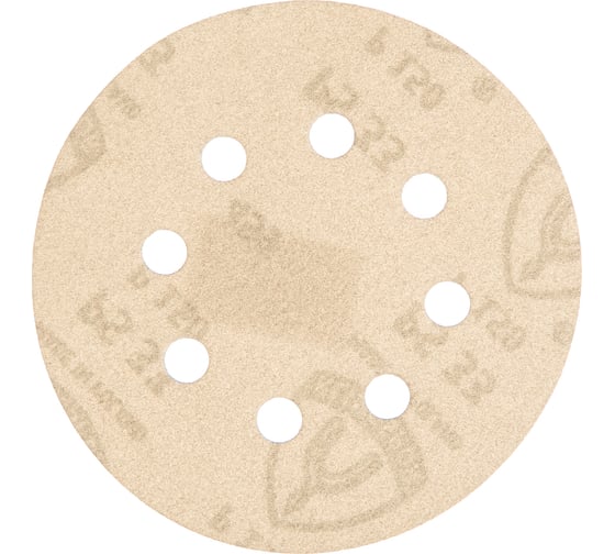 Круг шлифовальный на липучке для обработки красок, лаков и шпаклевок (125 мм; Р150; 8 отверстий) KLINGSPOR 150760 1