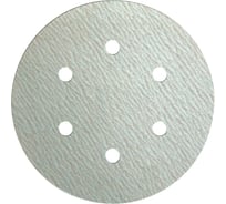 Круг шлифовальный на липучке для обработки красок, лаков и шпаклевок (150 мм; Р400; 6 отверстий) KLINGSPOR 147125