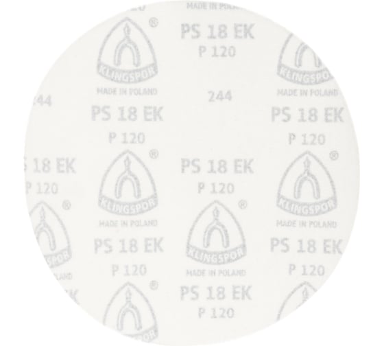 Самозацепляемый шлифовальный круг Klingspor PS18EK 200мм, P120 279718