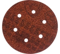 Круг шлифовальный на липучке для обработки дерева (150 мм; Р60; 6 отверстий) KLINGSPOR 270346