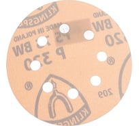 Круг шлифовальный на липучке для обработки красок, лаков и шпаклевок (125 мм; Р320; 8 отверстий) KLINGSPOR 307106