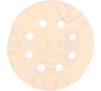 Круг шлифовальный на липучке для обработки красок, лаков и шпаклевок (125 мм; Р400; 8 отверстий) KLINGSPOR 307108