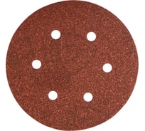 Круг шлифовальный на липучке для обработки древесины и металла (150 мм; Р80; 6 отверстий) KLINGSPOR 86635