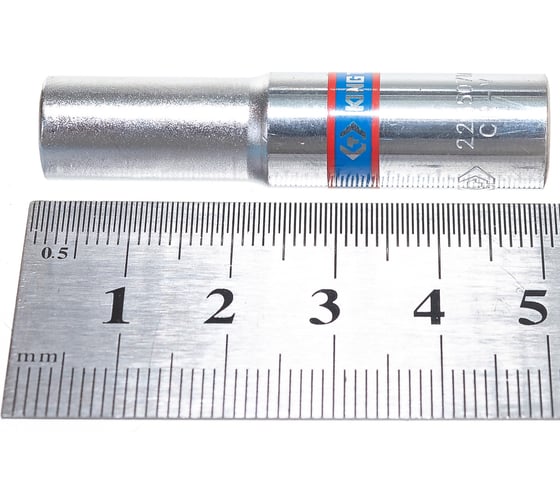 Головка торцевая глубокая шестигранная 1/4", 7 мм KING TONY 223507M