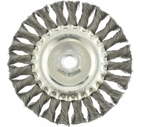 Щетка плоская для УШМ (125 мм; М14; крученая проволока 0.35 мм) MATRIX 74633