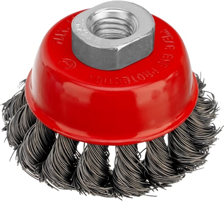Щетка чашечная для УШМ (65 мм; М14; крученая проволока 0.35 мм) MATRIX 74613
