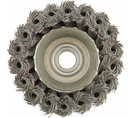 Щетка чашечная для УШМ (75 мм; М14; крученая проволока 0.35 мм) MATRIX 74614