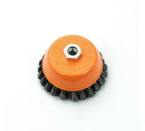 Кордщетка чашеобразная витая жесткая 125 мм, толщина проволоки 0.5 мм для УШМ Bohrer 36200125