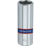 Головка торцевая глубокая шестигранная 1/4", 6 мм KING TONY 223506M