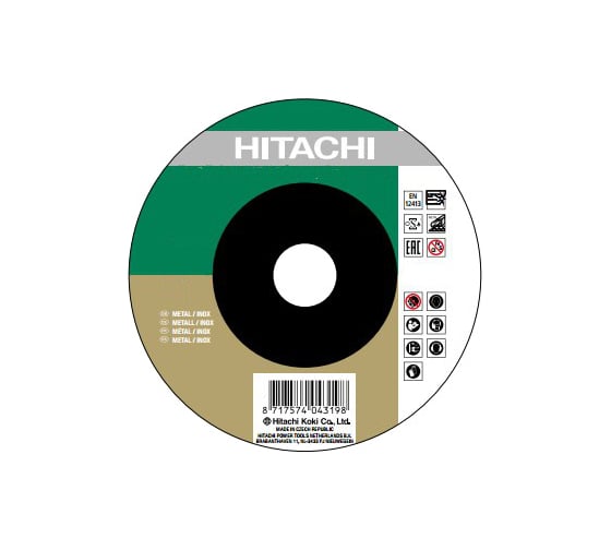 Диск шлифовальный по нержавеющей стали (150х6х22,2 мм) Hitachi HTC-782323 1