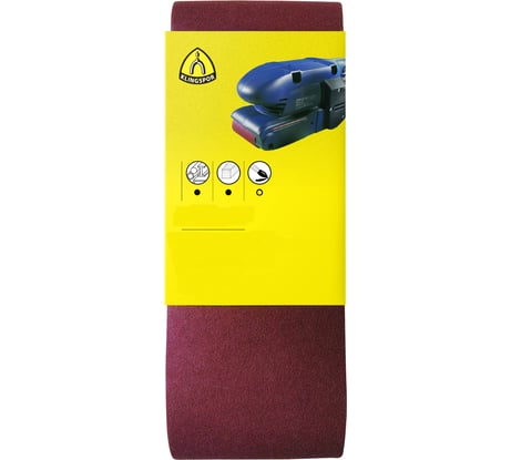 Шлиф-лента универсальная для шлифмашин (75х533 мм; Р100) 3 шт. KLINGSPOR 7021