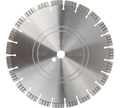 Диск алмазный сегментный (350х25,4/20 мм) PROFESSIONAL15 Solga Diamant 23117350