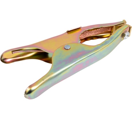 Клемма заземления KY1056 500 aмпер, губки-латунь, коса (пластина) энаргит KY1056-500A