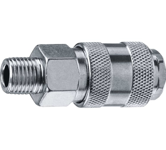 Переходник ЗУБР Профессионал 1/4"M - рапид муфта 64911-1/4 1
