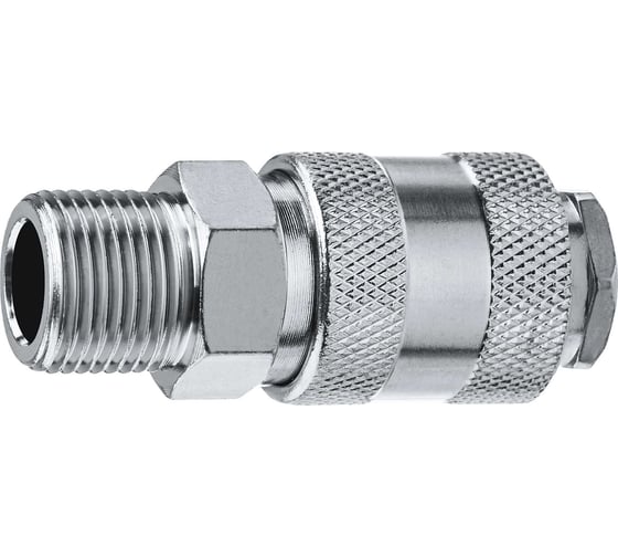 Переходник ЗУБР Профессионал 3/8"M - рапид муфта 64911-3/8 1
