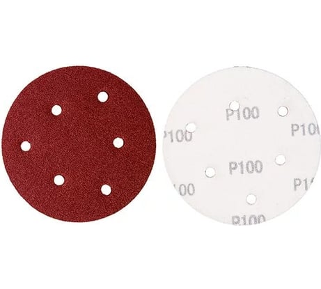 Диск шлифовальный на липучке 125 мм, Р100, 5 шт OXCRAFT УТ-00008143