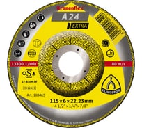 Круг обдирочный по металлу (115х22.2 мм) для УШМ KLINGSPOR 188465