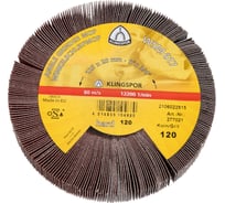Круг лепестковый радиальный, универсальный (125х20 мм; М14; Р120) для УШМ KLINGSPOR 277021