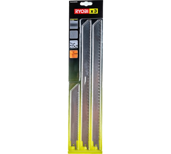 Набор полотен для сабельной пилы 3 шт. Ryobi RAK03SSRB 5132002680 1