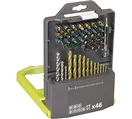 Набор бит со сверлами 46 шт. Ryobi RAK46MiXC 5132002698