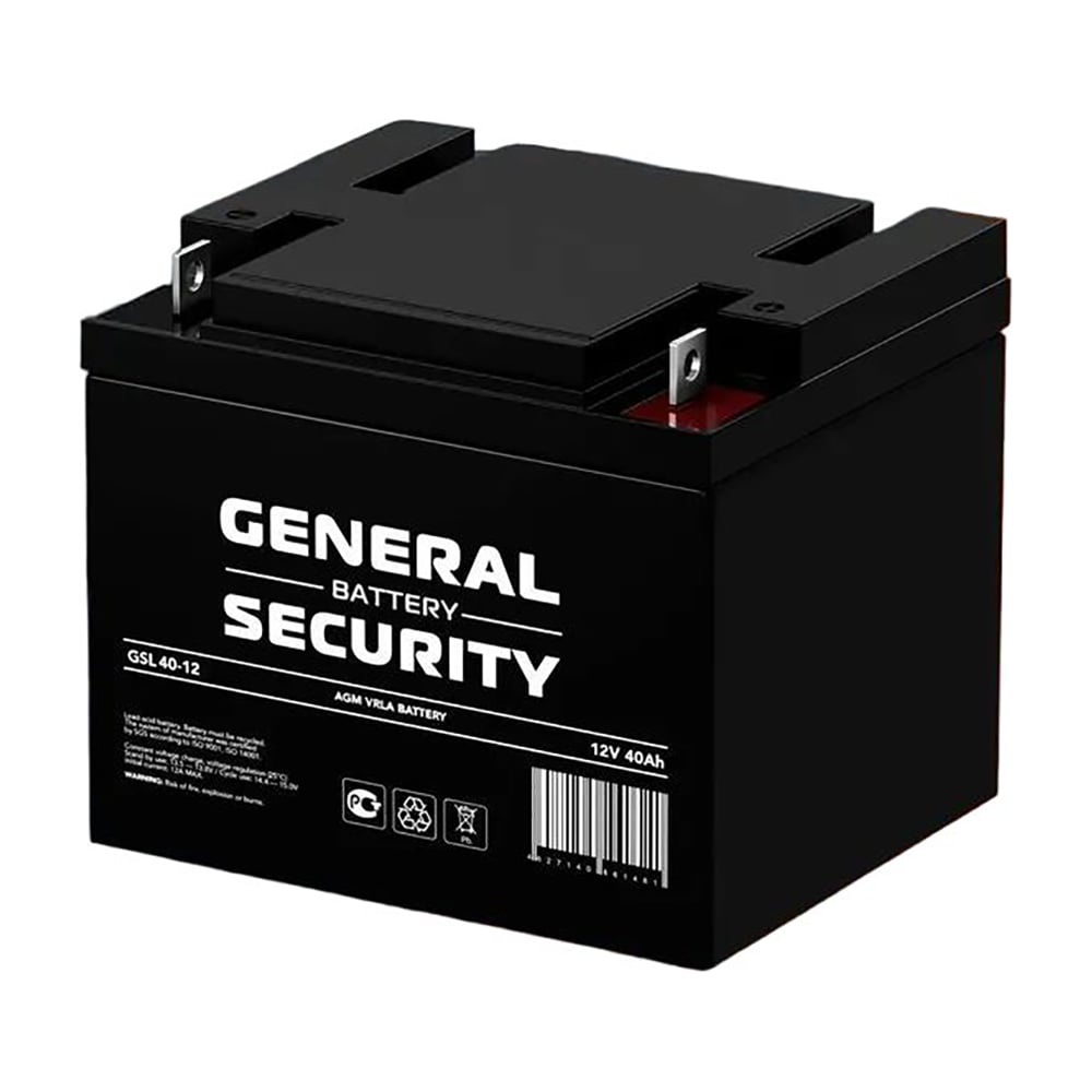 Аккумуляторная батарея General Security GSL40-12 12В, 40 Ач УТ-00000537 ...